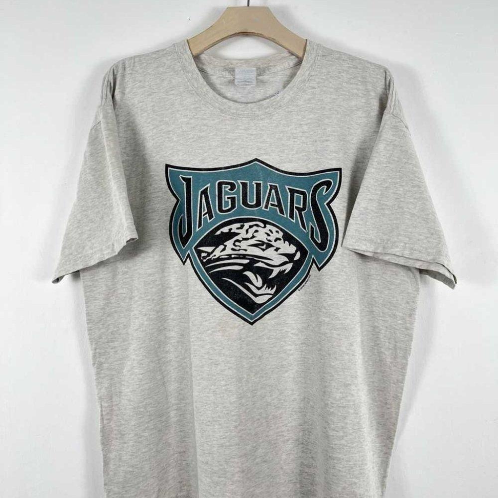 Jacksonville Jaguars Shirt Retro Shirt Tee 1994 Ash Grey
